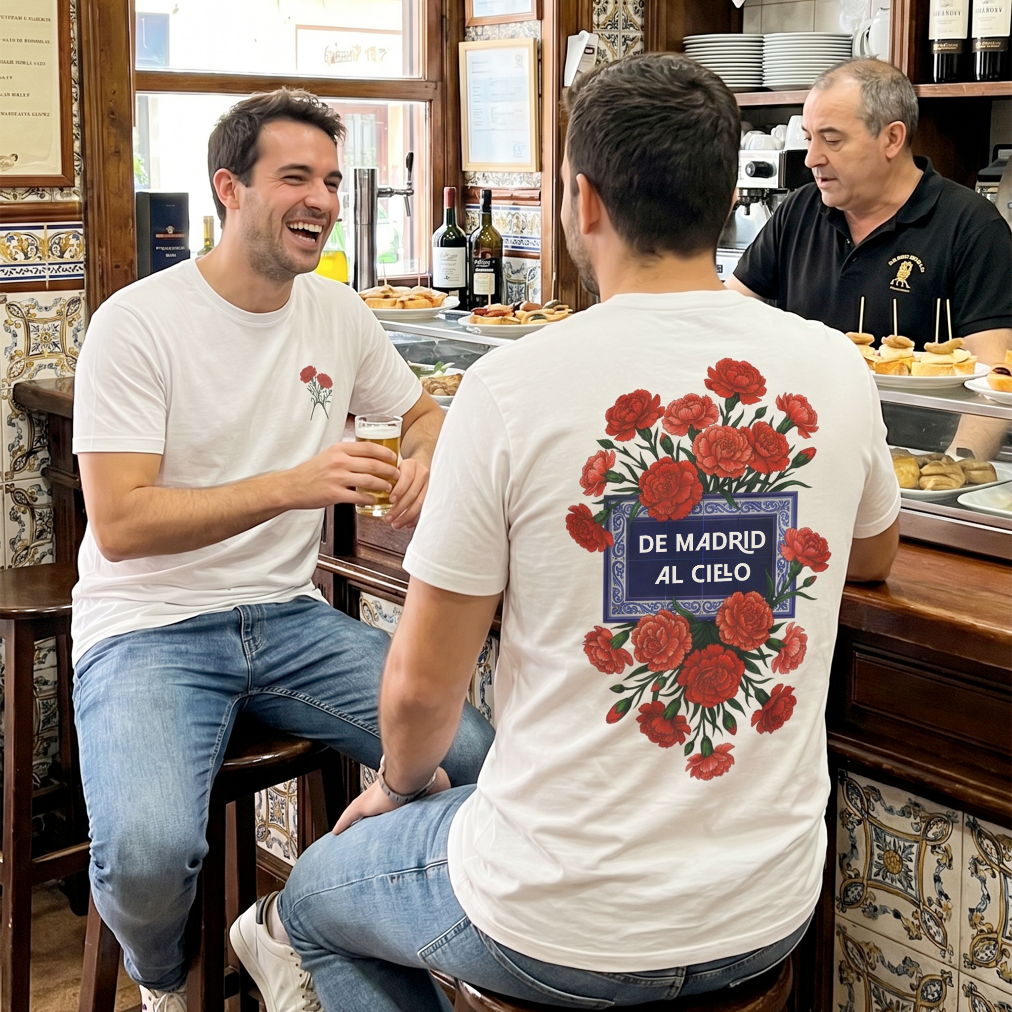 Camiseta De Madrid al Cielo — Blanca